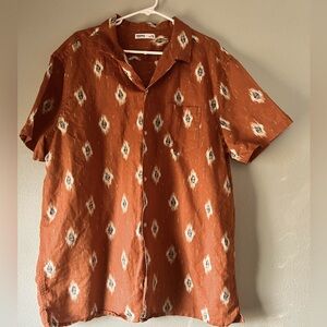 Mens XXL SHORT SLEEVE BUTTON DOWN CASUAL
